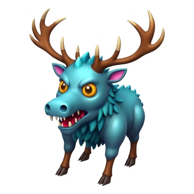 3d-isometric-scary-monster-Fellwood Stag sticker