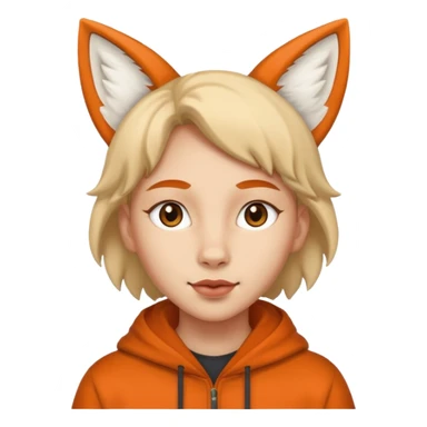 fox-eared person sticker