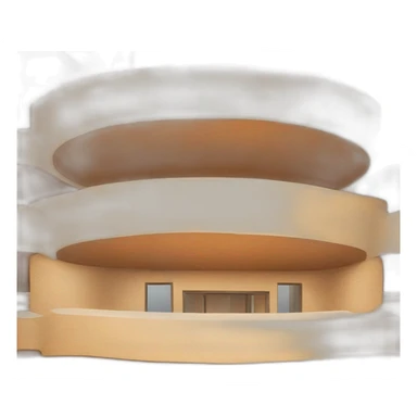 rammed earth round building sticker