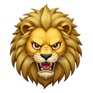 Scar lion villain with dark mane and scar sticker