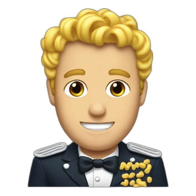 Macron as macaroni sticker