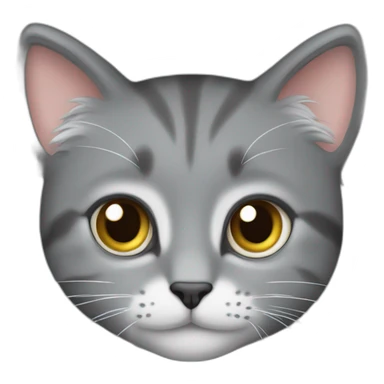 cute grey cat like matthew mcconaughey sticker