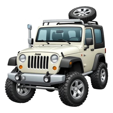 White jeep sticker