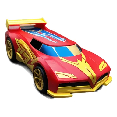 Side view Wonder Woman’s Supercar hot wheels rc car sticker