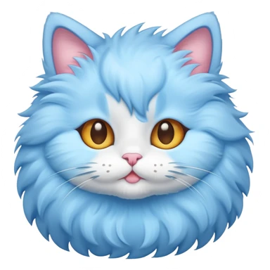 Light blue kitty sticker