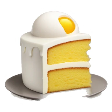 cake wih egg liquor sticker