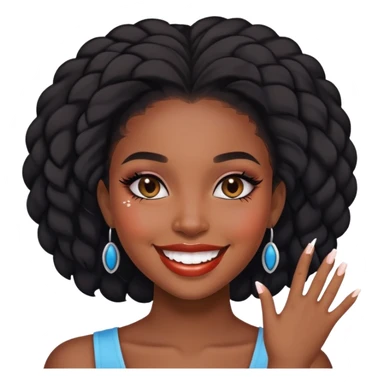 Black girl baddie  sticker