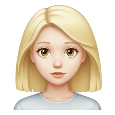 Blonde hair girl ghosting me  sticker