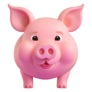 cute pig with tusks sticker