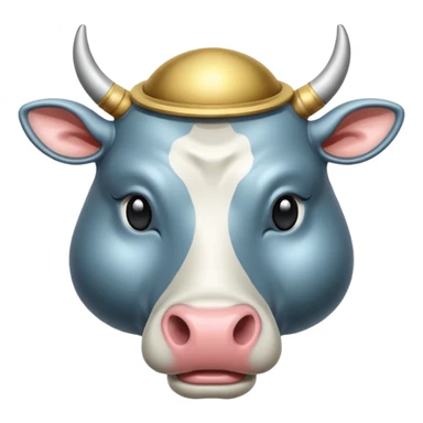 İnek kafalı ayakları olan satürn sticker