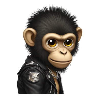 Punk monkey  sticker
