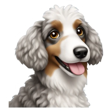 Mini Aussie poodle sticker