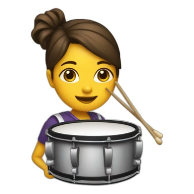 female drumer sticker