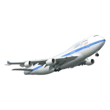 Songoku qui pilote un Boeing 747- 800 sticker