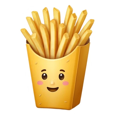 french fries sticker