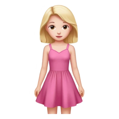 GIRL IN pink on the beach sticker