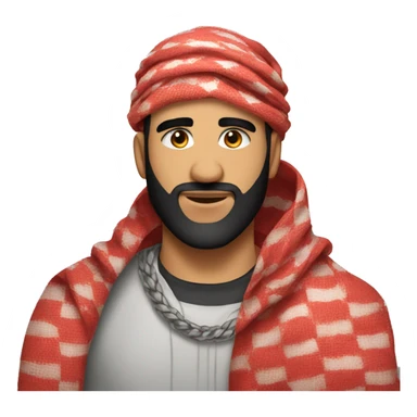 Red Keffiyeh drake sticker