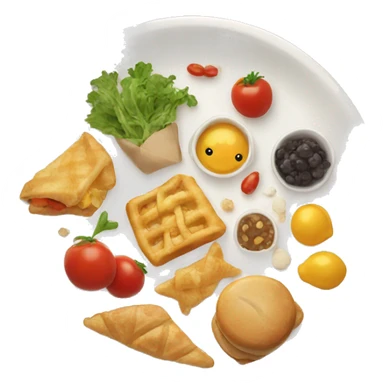a plate of good food sticker