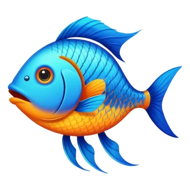Fish with legs emoji transparent background  sticker