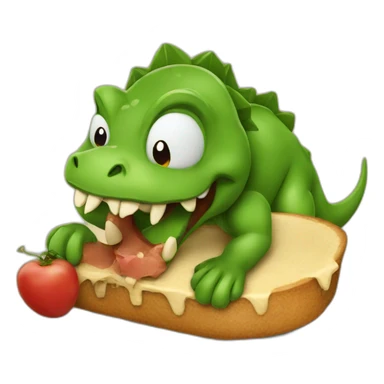 Vegan eat dinosaur sticker