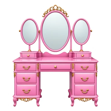 pink DRESSING TABLE sticker