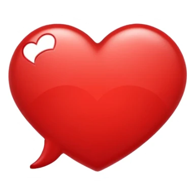speech bubble with a heart inside sticker