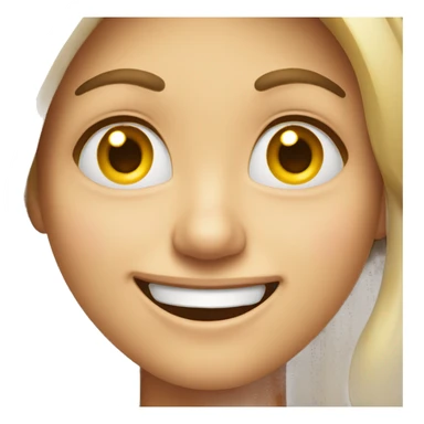 Winking emoji, but a little crazy sticker