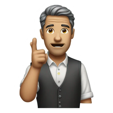 Ew man saying No sticker