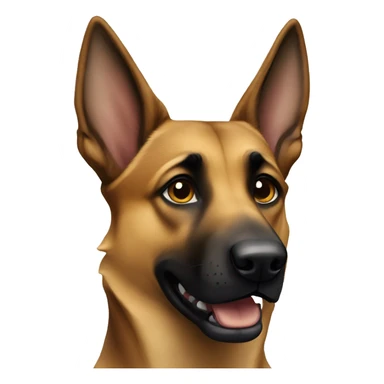 malinois german shepherd dog sticker