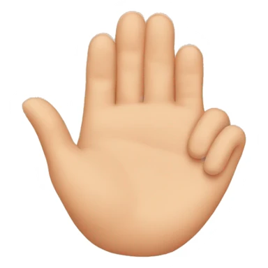 ear hold by hand sticker