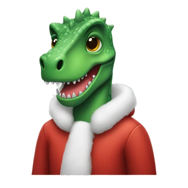 Dino with chritmas gay sticker