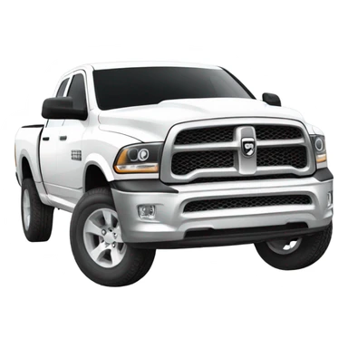 Dodge ram white sticker