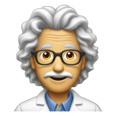 Crazy scientist sticker