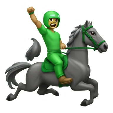 Vários cavalos correndo no jardim  sticker