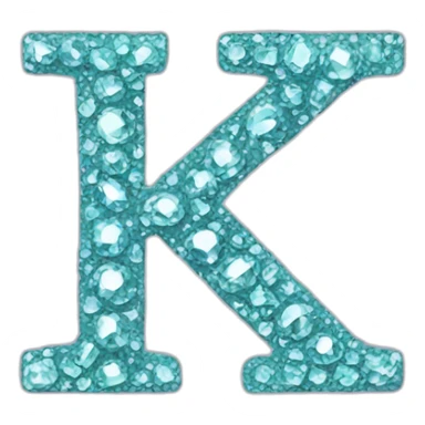 K-letter-from-diamond sticker