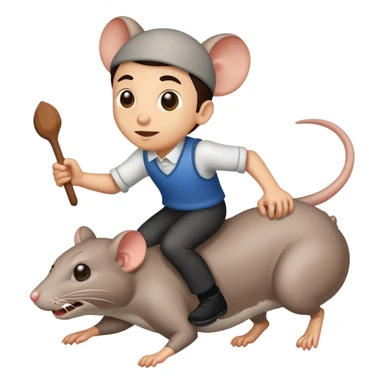 lerachuan chasing a rat sticker