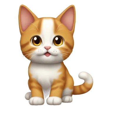 Chaton roux endiablé  sticker