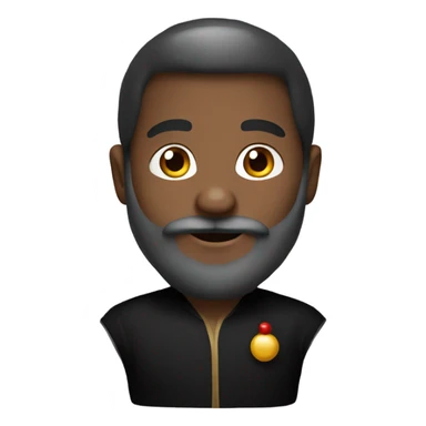 Santa Claus in black clothes  sticker