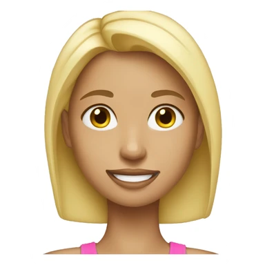 Blonde Girl Fitness sticker