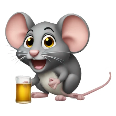 drunken mouse sticker