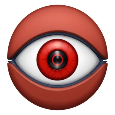 اصنع ايموجي لعين شارينغان مانغيكيو لشخصية اوبيتو اوتشيها من انمي ناروتو sticker