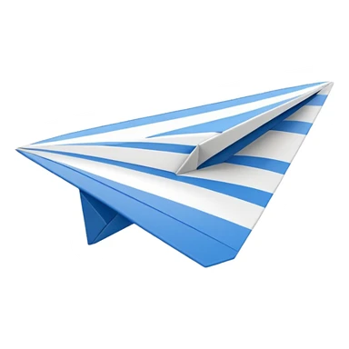 emoji avion de papel sticker