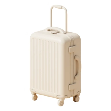 aesthetic ivory minimal suircase with wheels sticker
