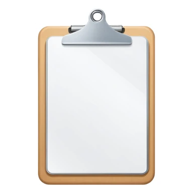 clipboard representing product sticker