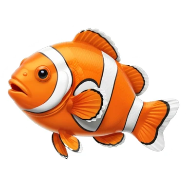 clownfish swimming sticker