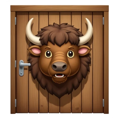 Buffalo knocking doors sticker