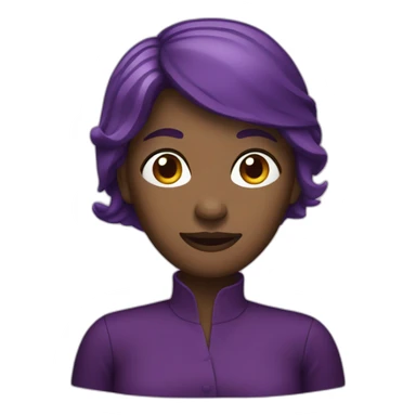 Femme aubergine sticker