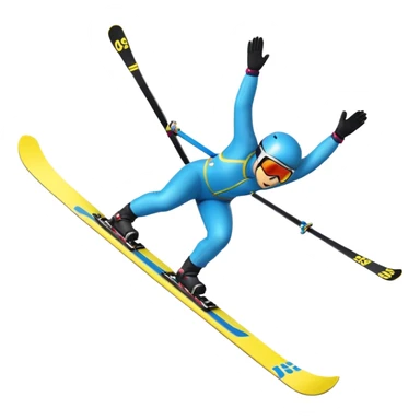 Ski somersault sticker