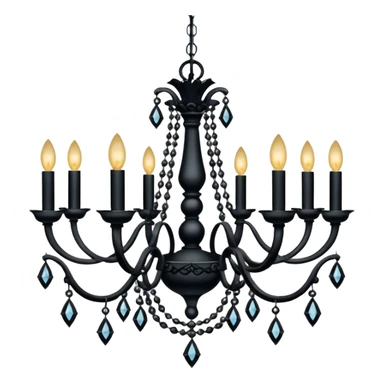 goth chandelier sticker