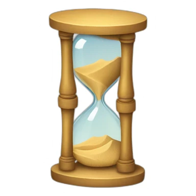 broken sand clock sticker